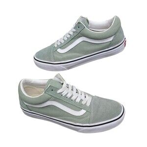Vans Old Skool Shoes Womens Size 9.5 Mens Size 8 Color Theory Iceberg Green